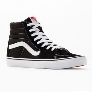 Vans Sk8-Hi Canvas Black & White Shoes